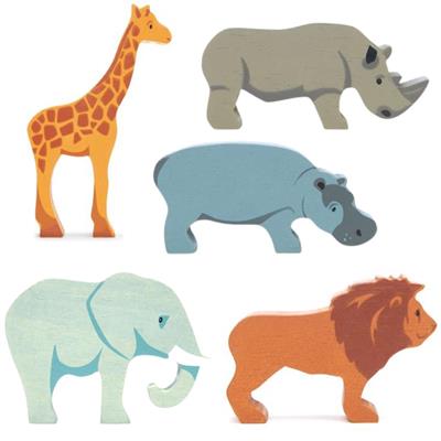 Wooden Safari Animals 5 packs