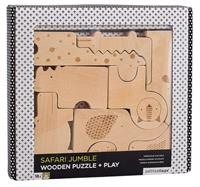 Safari Jungle Wooden Puzzle and Play