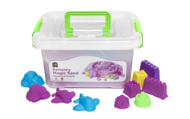 Purple Sensory Magic Sand and Moulds 2kg