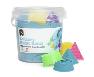 Sensory Magic Sand and Moulds 600g Blue