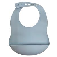 Silicone Baby Bib - Light Blue