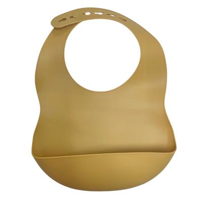 Silicone Baby Bib - Mustard