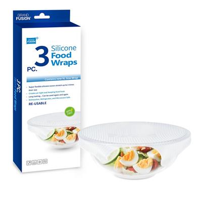 Silicone Food Wraps XL 3pc