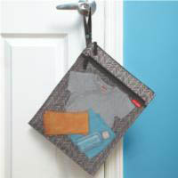 Skip Hop-Grab and Go Wet and Dry Bag-Grey Feather