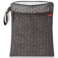 Skip Hop-Grab and Go Wet and Dry Bag-Grey Feather