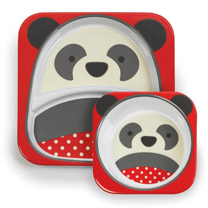 Skip Hop Zoo Panda Melamine Dinnerware