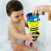 Skip Hop Zoo - Stack and Pour Buckets Bath Toys