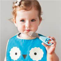Kids Fork and Spoon Set-Owl
