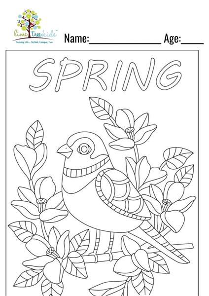 Spring School Holiday Colouring in Competition