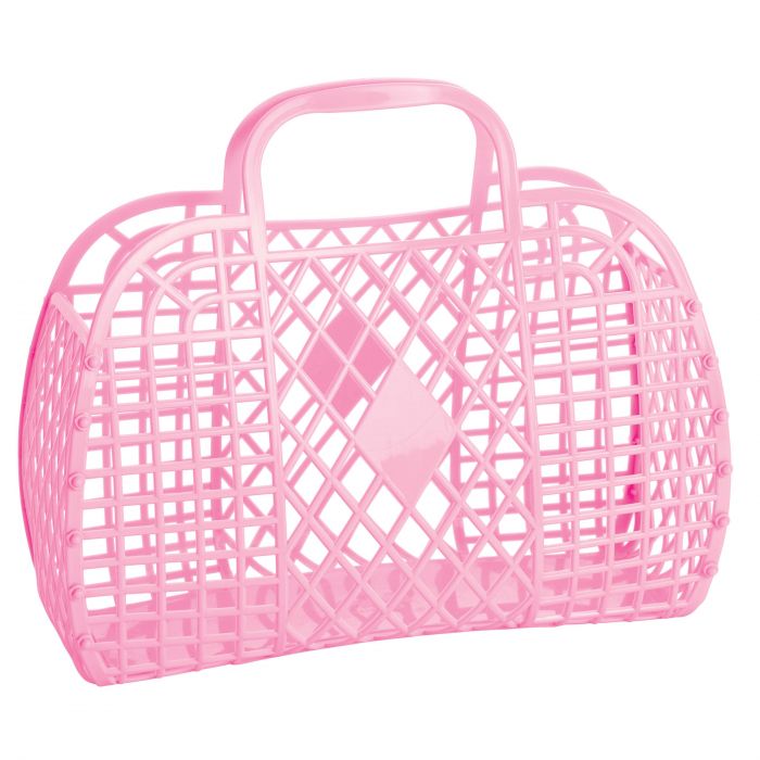 Sun Jellies Retro Basket Bubblegum Pink