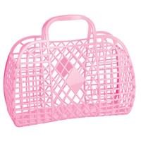 Sun Jellies Retro Basket Bubblegum Pink