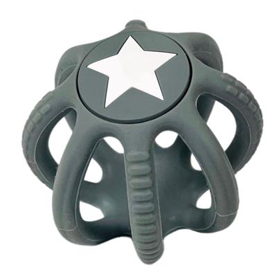 Teether Silicone Ball - Grey