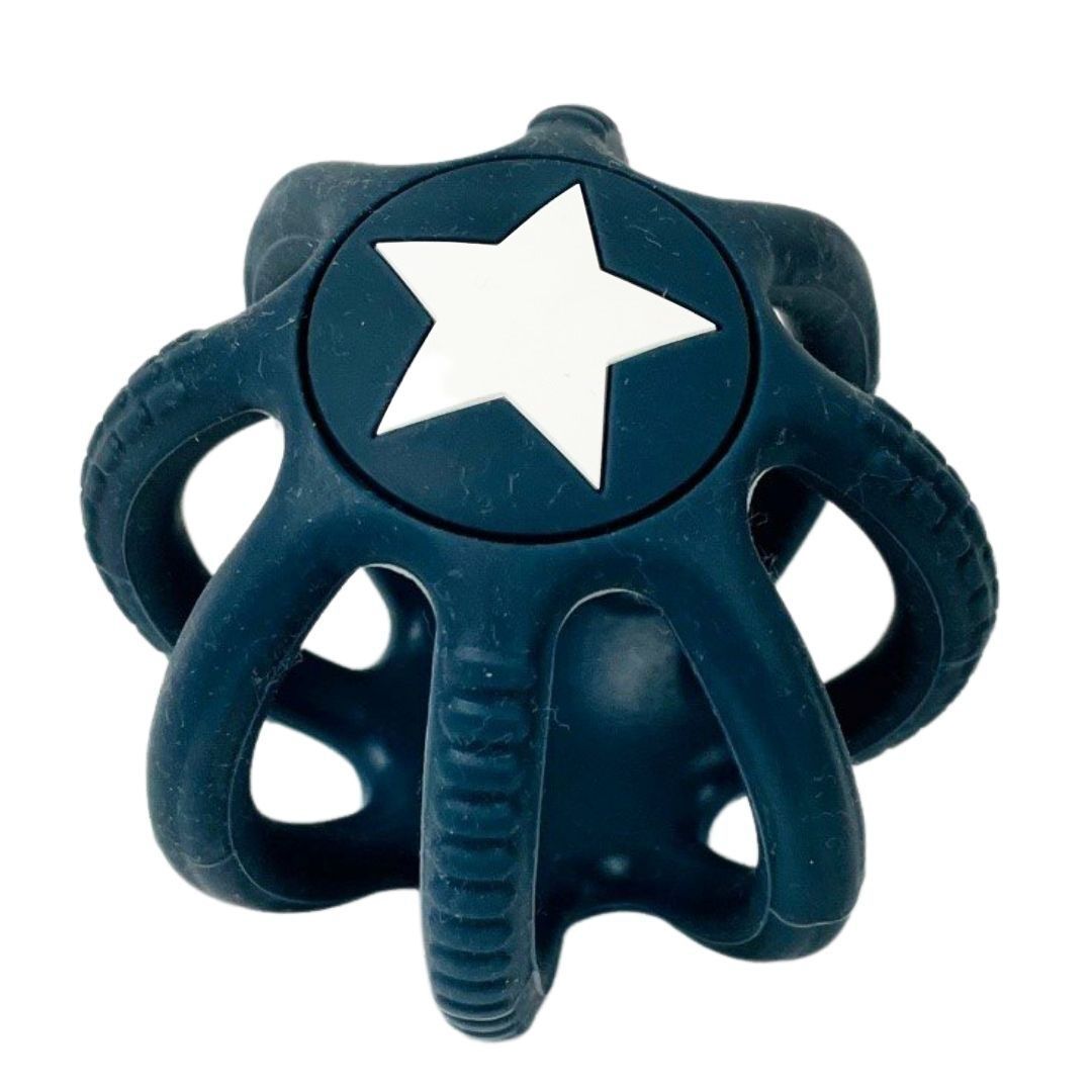Teether Silicone Ball - Navy Blue
