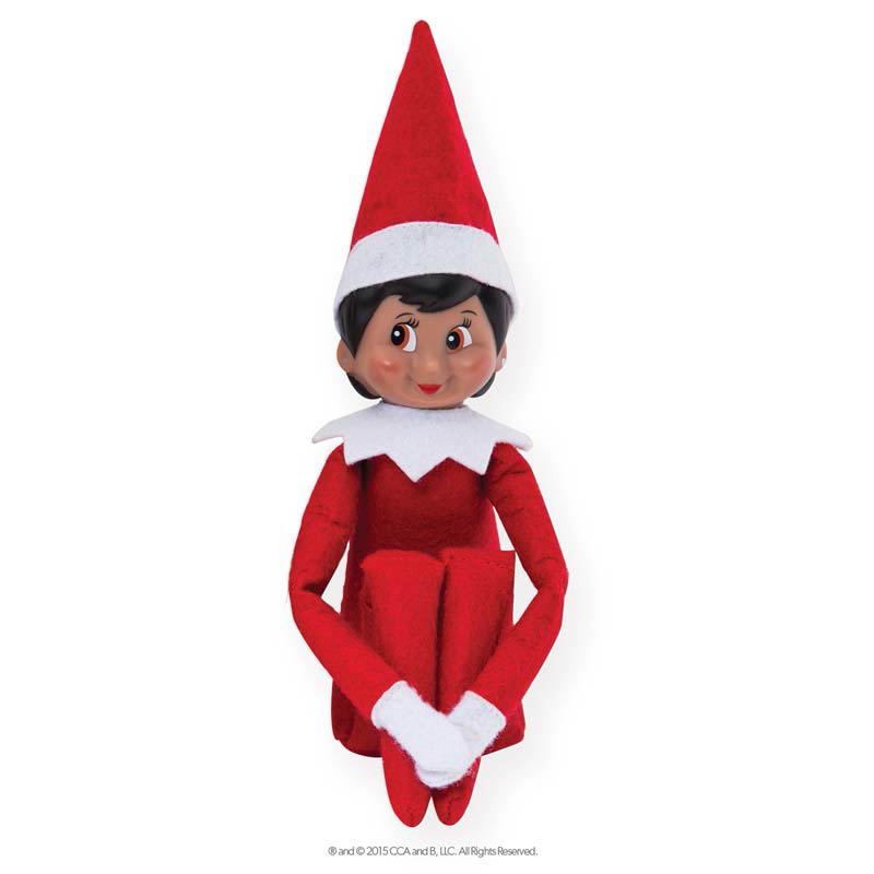 The Elf on the Shelf A Christmas Tradition with Girl Scout Elf brown eyes