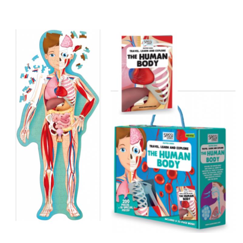 The Human Body 200pc Puzzle and Book