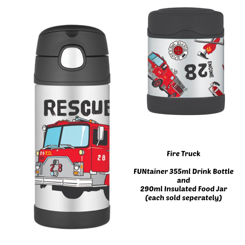 Thermos Funtainer 290ml Insulated Food Jar - Fire Truck
