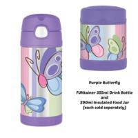 Thermos Funtainer 290ml Insulated Food Jar - Purple Butterfly