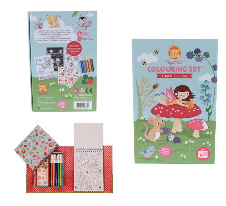 Tiger Tribe Forest Fairies Colouring Set