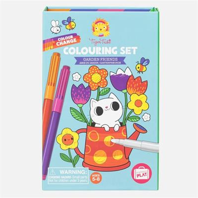 Tiger Tribe Garden Friends Colouring Set