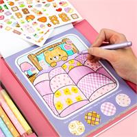 Tiger Tribe Great Big Colouring Set Magical Mini Worlds