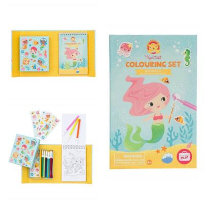 Tiger Tribe Mermaids Colouring Set