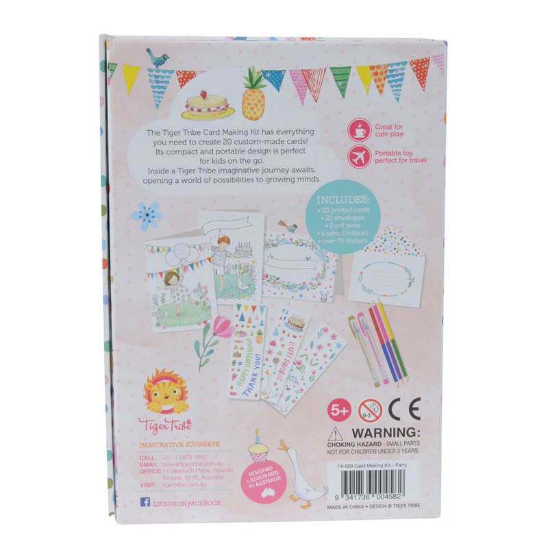 Tiger Tribe Party Card making Kit