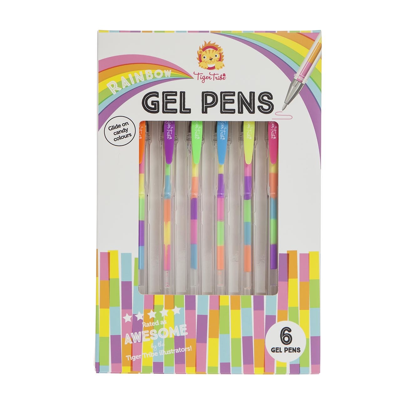 Tiger Tribe Rainbow Gel Pens