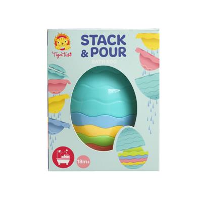 Tiger Tribe Stack and Pour Bath Egg