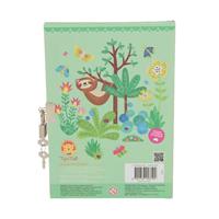 Tiger Tribe Tropical Sloth Lockable Diary