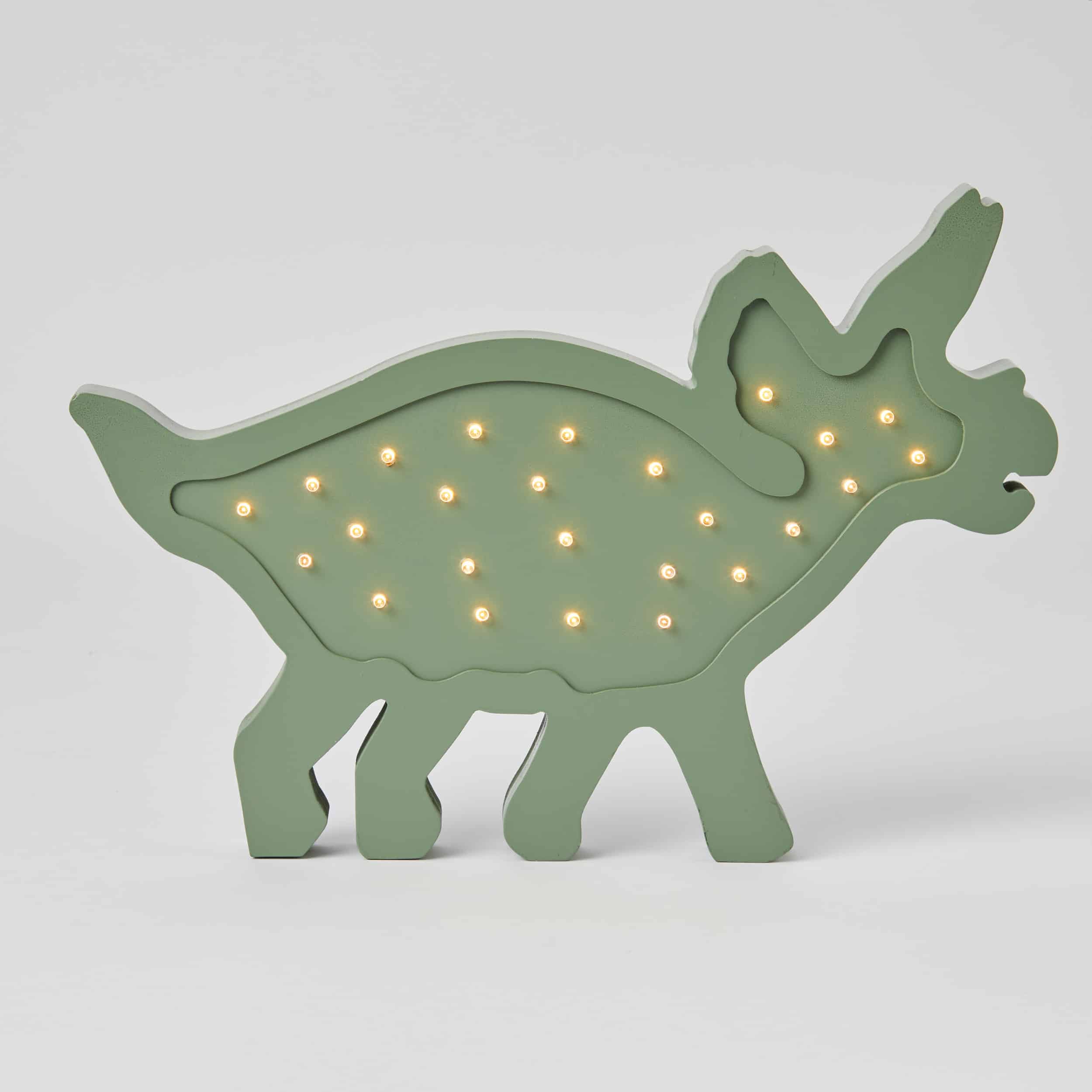 Triceratops Wooden Light