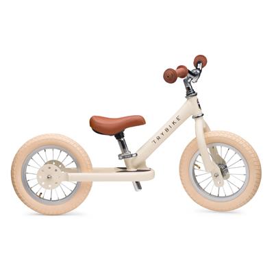 Trybike Steel 2 in 1 Balance Bike - Vintage Cream