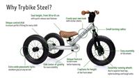 Trybike Steel 2 in 1 Balance Bike Facts