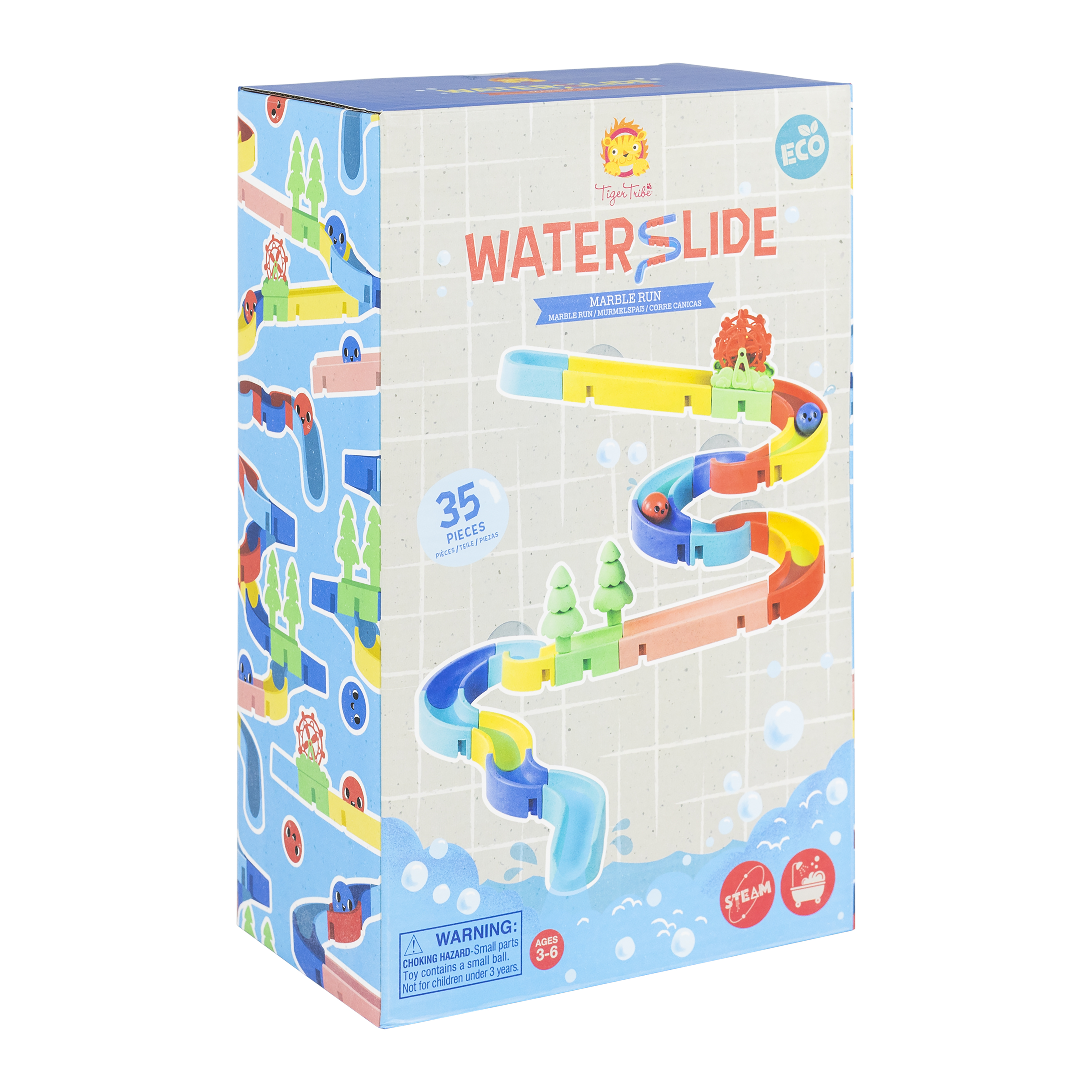 Tiger Tribe Waterslide Marble Run - Eco