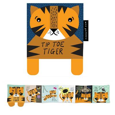 Wee Gallery Tiptoe Tiger Cloth Book