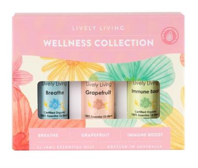 Wellness Collection Essential Oils Organic Trio