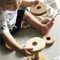 Wooden Story Natural Round Stacker